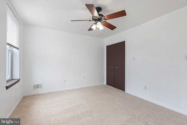 3403 Toone St, Baltimore, MD 21224 - carpeted spare room featuring ceiling fan and baseboards