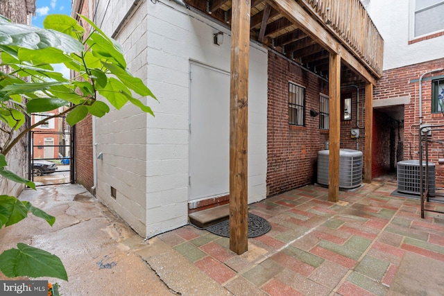 3403 Toone St, Baltimore, MD 21224 - view of patio with central AC unit and a gate