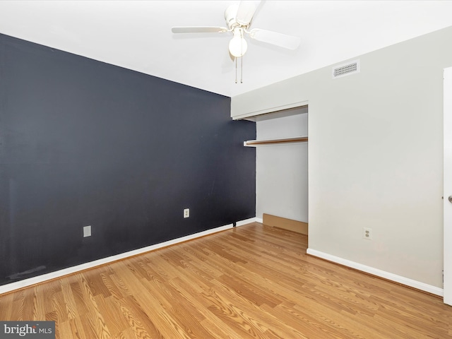 201 N 2nd St, Woodsboro, MD 21798 - unfurnished room featuring a ceiling fan, baseboards, and wood finished floors