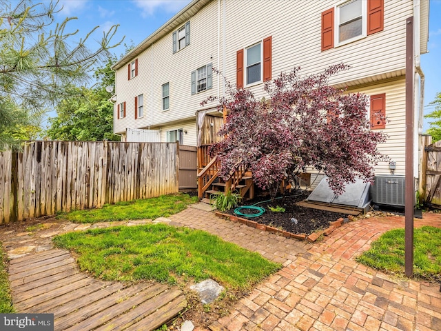 201 N 2nd St, Woodsboro, MD 21798 - view of yard with fence and a wooden deck