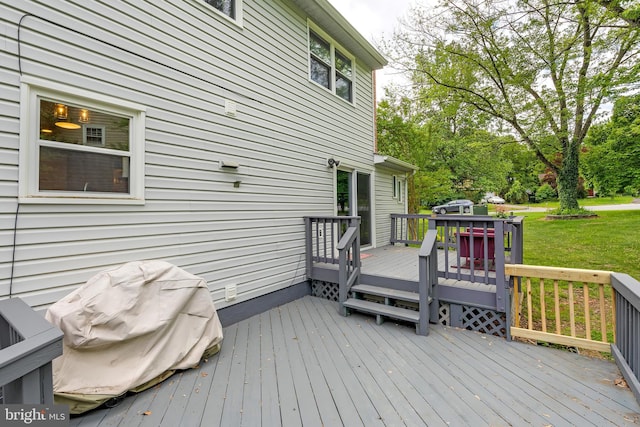 15926 Uppsala Ct, Woodbridge, VA 22191 - wooden deck with a yard