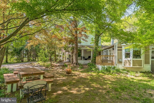 view of yard