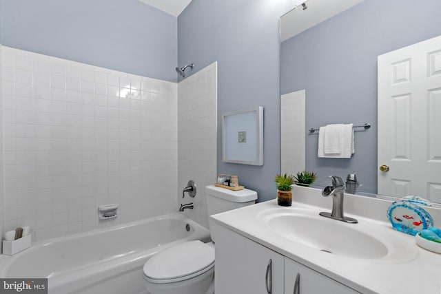 3929 Vacation Ln, Arlington, VA 22207 - bathroom with  shower combination, toilet, and vanity