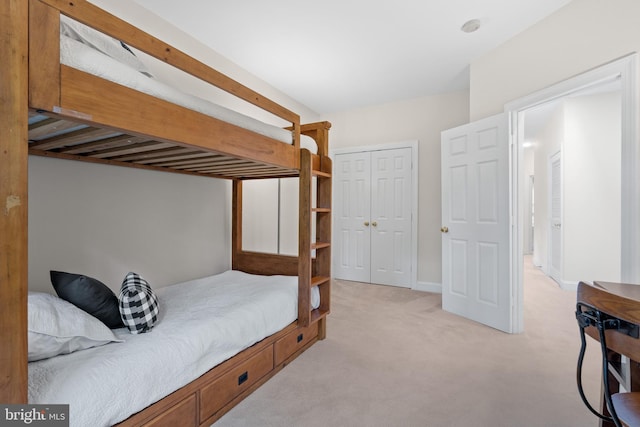 3929 Vacation Ln, Arlington, VA 22207 - bedroom featuring light carpet and a closet