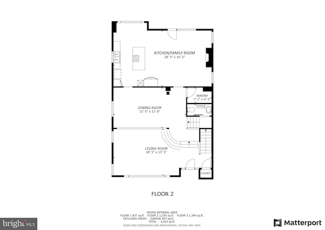 3929 Vacation Ln, Arlington, VA 22207 - property floor plan