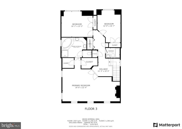 3929 Vacation Ln, Arlington, VA 22207 - home floor plan