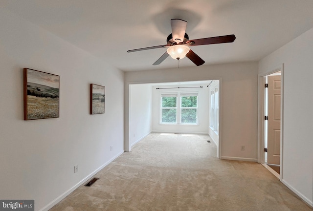 42667 New Dawn Ter, Brambleton, VA 20148 - empty room with ceiling fan, light colored carpet, and baseboards