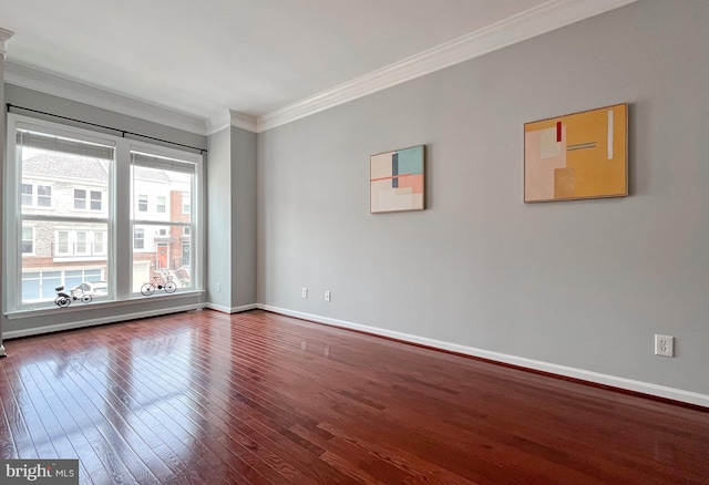 42667 New Dawn Ter, Brambleton, VA 20148 - empty room featuring ornamental molding, wood finished floors, and baseboards