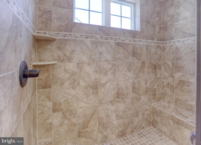 details featuring a tile shower