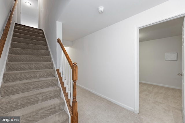 136 Roseville Ct, Boyce, VA 22620 - stairs with baseboards and carpet flooring
