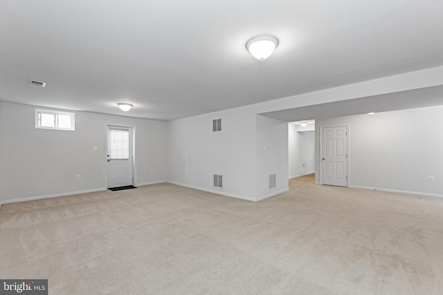 136 Roseville Ct, Boyce, VA 22620 - basement featuring light colored carpet and visible vents