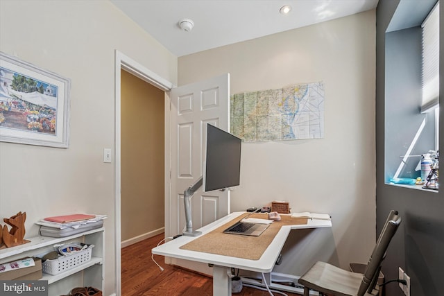 538 Moore St, Philadelphia, PA 19148 - office featuring baseboards and wood finished floors