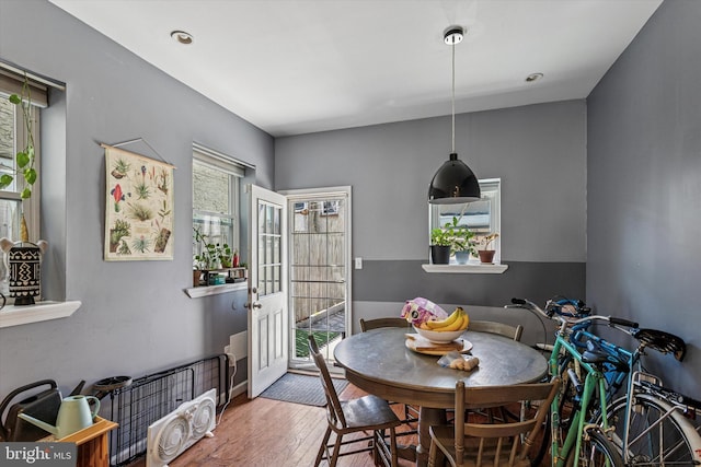 538 Moore St, Philadelphia, PA 19148 - dining room with hardwood / wood-style flooring