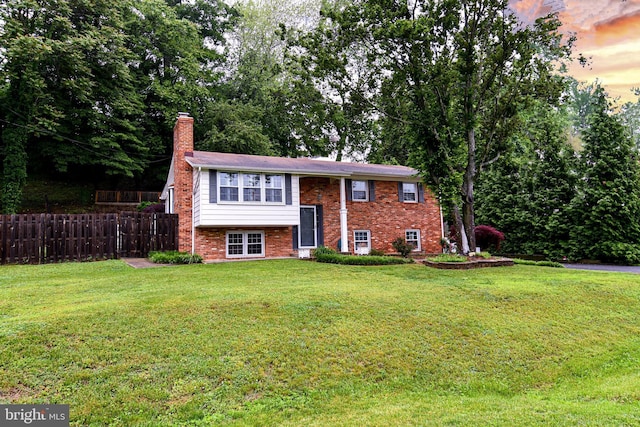 130 Great Lake Dr, Annapolis, MD 21403 - split foyer home with brick siding and a chimney