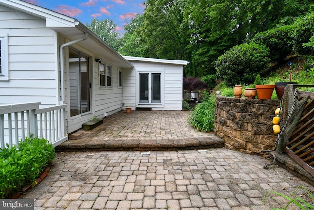 130 Great Lake Dr, Annapolis, MD 21403 - view of patio terrace at dusk