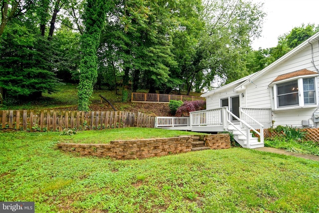 130 Great Lake Dr, Annapolis, MD 21403 - view of yard featuring a deck