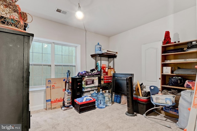 storage area featuring visible vents