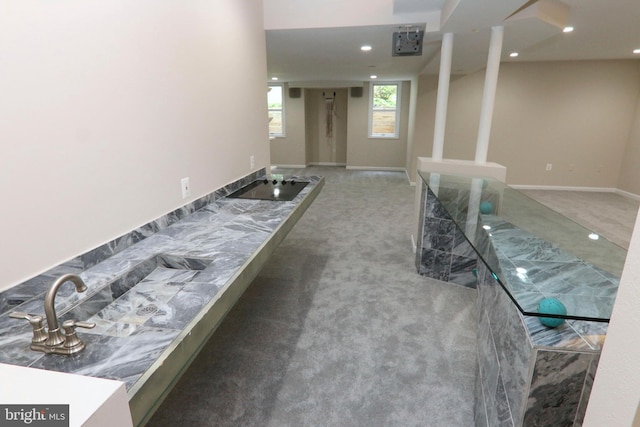 9724 Middleton Ridge Rd, Vienna, VA 22182 - interior space with carpet flooring and recessed lighting
