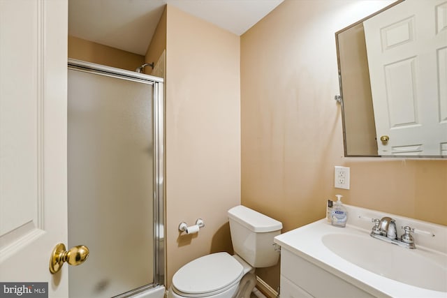 10048 Quiet Brook Ln, Clinton, MD 20735 - full bath featuring a stall shower, vanity, and toilet