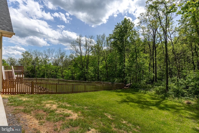 17114 Reid Hl, Culpeper, VA 22701 - view of yard featuring a fenced backyard and stairway