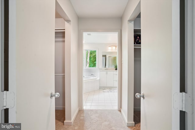 1145 Water Pointe Ln, Reston, VA 20194 - corridor with carpet floors and baseboards