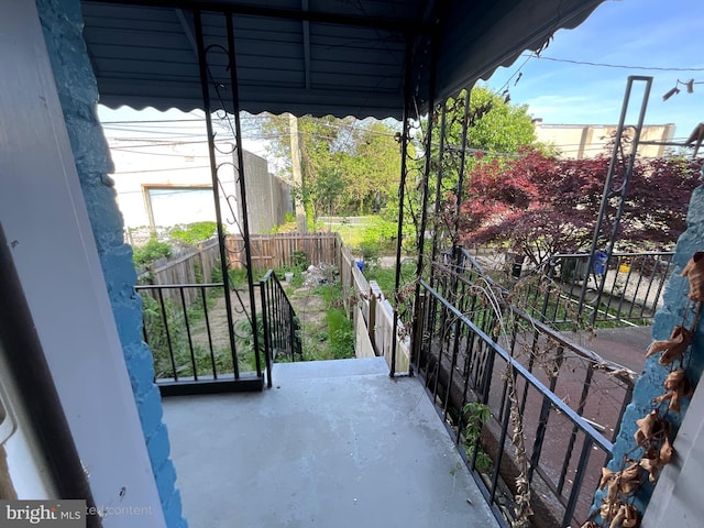 view of balcony
