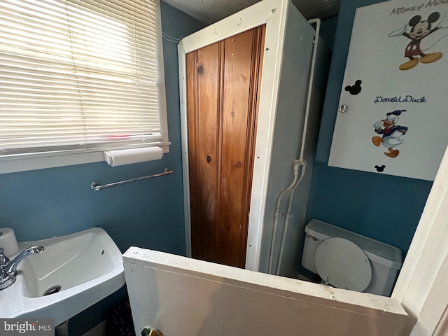 bathroom featuring a sink and toilet