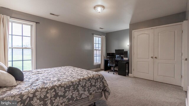 11400 Rolling Green Pl, Hagerstown, MD 21742 - carpeted bedroom with a closet, visible vents, and baseboards