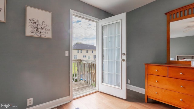 11400 Rolling Green Pl, Hagerstown, MD 21742 - entryway with a wealth of natural light, baseboards, and light wood-style floors