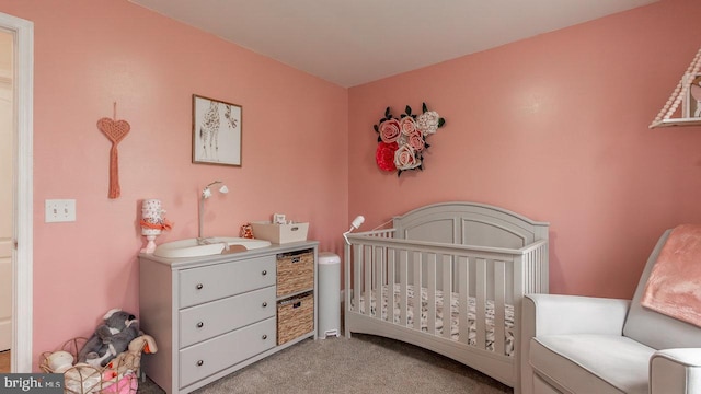 11400 Rolling Green Pl, Hagerstown, MD 21742 - bedroom featuring light colored carpet and a nursery area