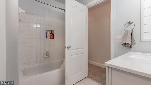 11400 Rolling Green Pl, Hagerstown, MD 21742 - full bathroom with shower / bath combination, tile patterned flooring, and vanity