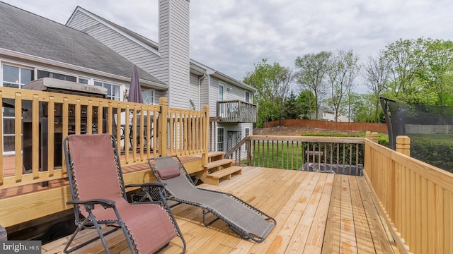 11400 Rolling Green Pl, Hagerstown, MD 21742 - wooden terrace with fence