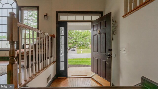 11400 Rolling Green Pl, Hagerstown, MD 21742 - entryway with visible vents and wood finished floors