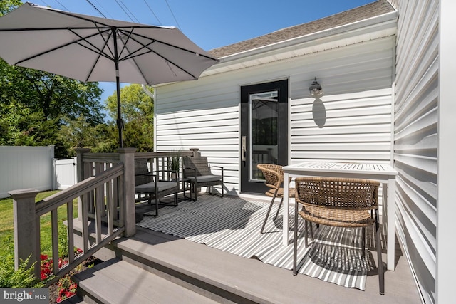 106 Boundary, Saint Michaels, MD 21663 - wooden deck featuring fence