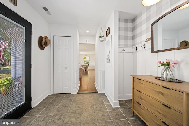 106 Boundary, Saint Michaels, MD 21663 - foyer entrance with baseboards, recessed lighting, and visible vents