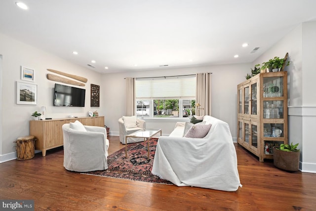 106 Boundary, Saint Michaels, MD 21663 - living room with recessed lighting, visible vents, and wood finished floors