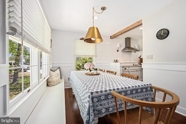 106 Boundary, Saint Michaels, MD 21663 - dining area with dark wood-style flooring