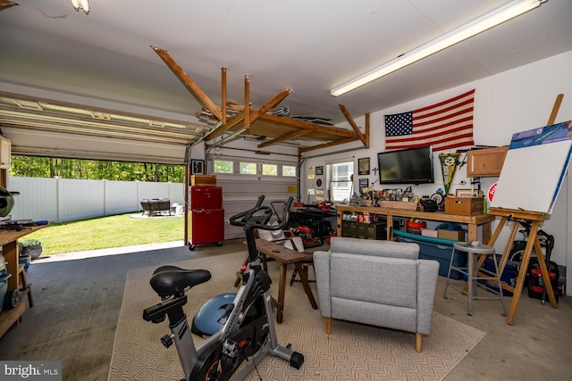 106 Boundary, Saint Michaels, MD 21663 - garage featuring a workshop area