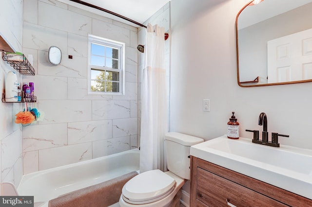 5371 Chillum Pl NE, Washington, DC 20011 - full bath with toilet, vanity, and shower / bath combination with curtain
