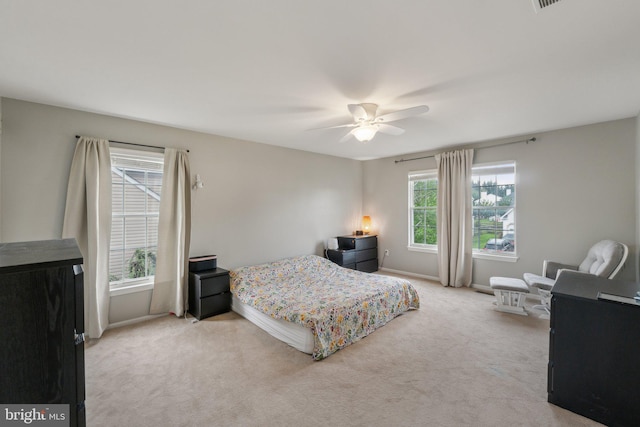 9033 Allington Manor Cir W, Frederick, MD 21703 - carpeted bedroom featuring baseboards and ceiling fan