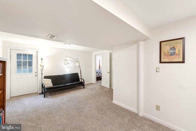 9033 Allington Manor Cir W, Frederick, MD 21703 - sitting room featuring carpet, visible vents, and baseboards