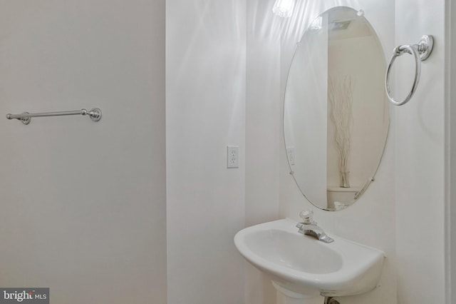 bathroom with a sink