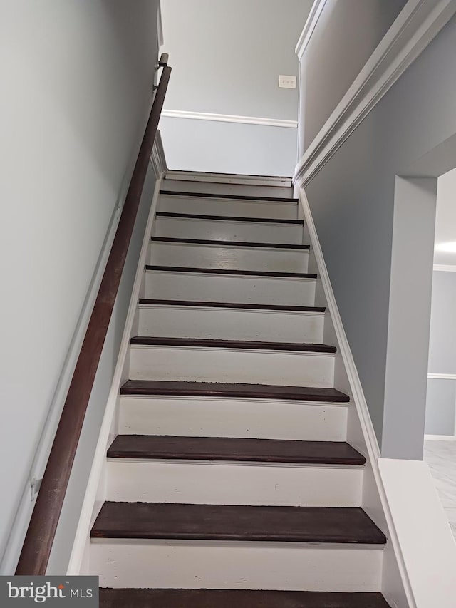 view of stairway