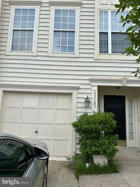 exterior space with an attached garage
