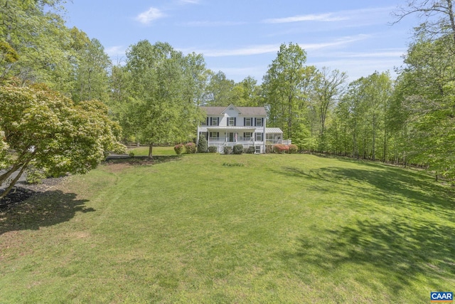 view of yard featuring a sunroom