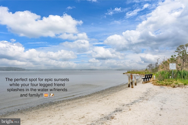 39947 Narrows Rd Unit 13, Fenwick Island, DE 19944 - view of water feature with a beach view