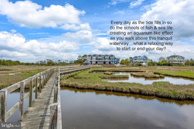 39947 Narrows Rd Unit 13, Fenwick Island, DE 19944 - view of dock featuring a water view