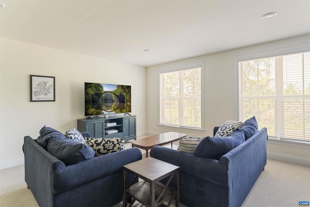 4017 Marie Curie Ct, Charlottesville, VA 22902 - living area with baseboards and light colored carpet