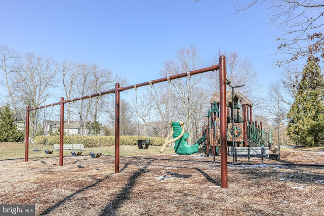 view of communal playground