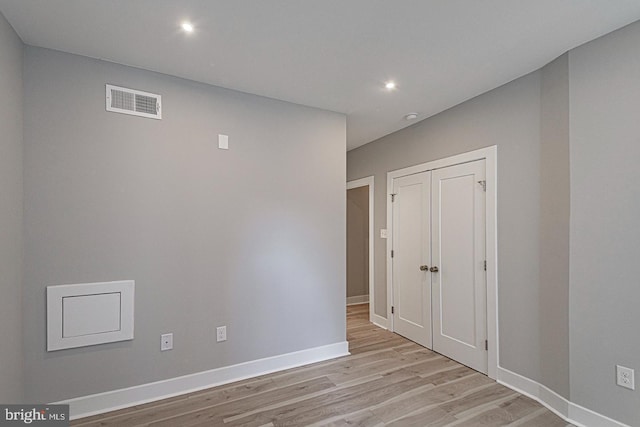 5412 Chancellor St, Philadelphia, PA 19139 - unfurnished room featuring recessed lighting, baseboards, light wood finished floors, and visible vents